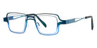 Theo® Dakhla TH DAKHLA 374 43 - Black/Blue Eyeglasses