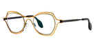 Theo® Daytona TH DAYTONA 410 46 - Black/Gold Eyeglasses