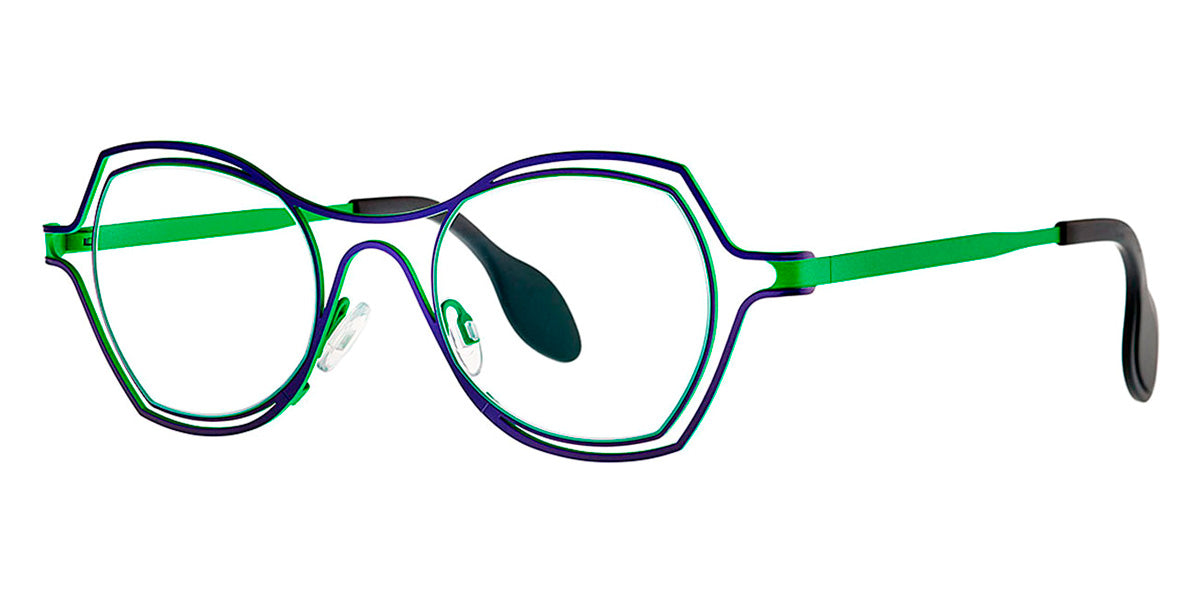 Theo® Daytona TH DAYTONA 419 46 - Purple/Green Eyeglasses