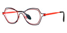 Theo® Daytona TH DAYTONA 433 46 - Blue/Red Eyeglasses