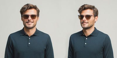 SALT.® ELIHU SAL ELIHU 002 57 - Black/Polarized Glass Brown Lens Sunglasses