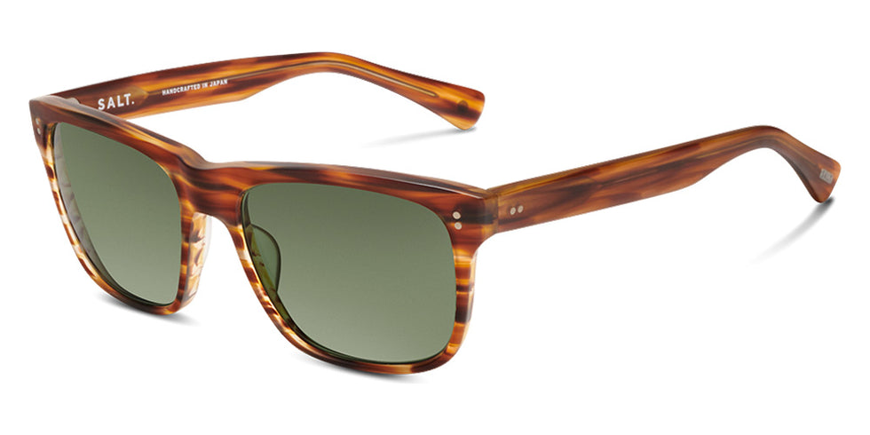 SALT.® ELIHU SAL ELIHU 003 57 - Matte Wood Grain/Polarized Glass G-15 Lens Sunglasses