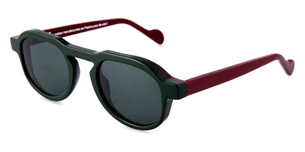 NaoNed® Emrodenn NAO Emrodenn AB3 49 - Army Green and Burgundy / Opaque Burgundy Sunglasses