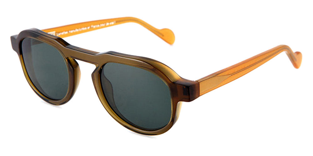 NaoNed® Emrodenn NAO Emrodenn BM2 49 - Bottle Green and Opalin Brown / Opalin Brown Sunglasses