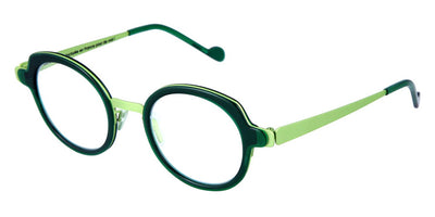 NaoNed® Faou NAO Faou 50VT 46 - Matte Dark Green / Transparent Green Eyeglasses