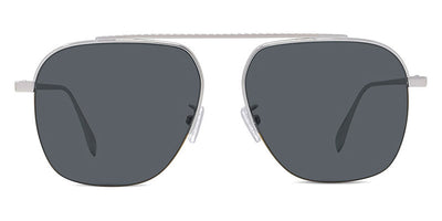 Fendi® FE40005U FEN FE40005U 16A 57 - Shiny Palladium / Dark Grey Sunglasses
