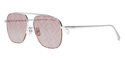 Fendi® FE40005U FEN FE40005U 16U 57 - Shiny Silver / Rose Sunglasses