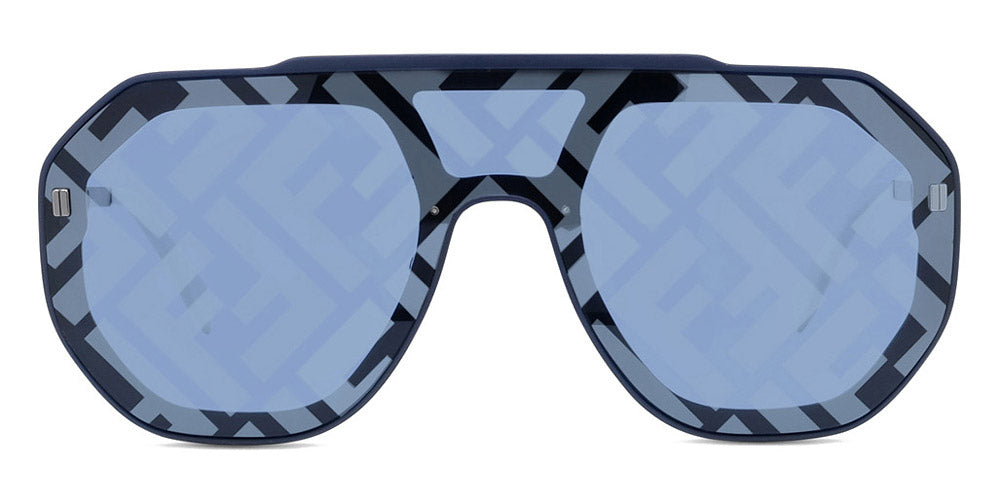 Fendi® FE40006U FEN FE40006U 13X 00 - Matte Dark Blue / Blue with Silver FF Sunglasses