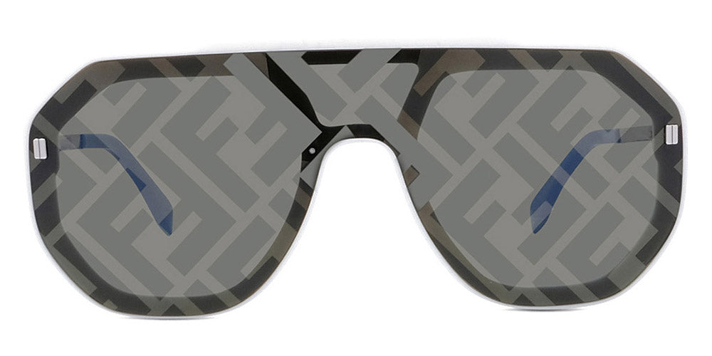 Fendi® FE40006U FEN FE40006U 25C 00 - Matte Ivory / Ivory with FF Smoke Sunglasses
