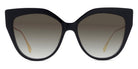 Fendi® FE40011U FEN FE40011U 01F 57 - Shiny Black / Brown Sunglasses