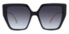 Fendi® FE40012U FEN FE40012U 01B 55 - Shiny Black / Smoke Sunglasses