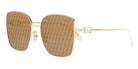 Fendi® FE40013U FEN FE40013U 10L 59 - Shiny Gold / Brown Sunglasses