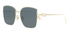 Fendi® FE40013U FEN FE40013U 10X 59 - Shiny Gold / Blue Sunglasses
