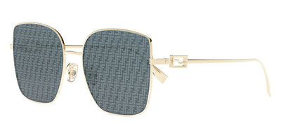 Fendi® FE40013U FEN FE40013U 10X 59 - Shiny Gold / Blue Sunglasses