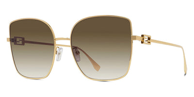 Fendi® FE40013U FEN FE40013U 30F 59 - Shiny Endura Gold / Brown Sunglasses