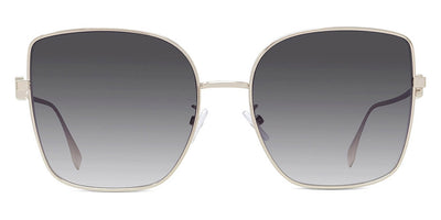 Fendi® FE40013U FEN FE40013U 32B 59 - Shiny Light Gold / Smoke Sunglasses