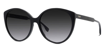 Fendi® FE40029U FEN FE40029U 01B 59 - Shiny Black / Smoke Sunglasses