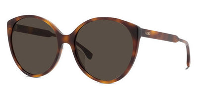 Fendi® FE40029U FEN FE40029U 53E 59 - Shiny Classic Havana / Dark Brown Sunglasses