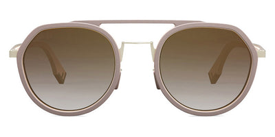 Fendi® FE40040U FEN FE40040U 73G 51 - Matte Solid Rose / Brown Sunglasses