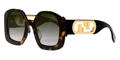 Fendi® FE40048U FEN FE40048U 52F 54 - Shiny Dark Havana / Brown Sunglasses