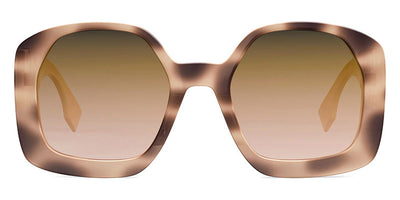 Fendi® FE40048U FEN FE40048U 55F 54 - Shiny Brown Pink Havana / Brown Sunglasses