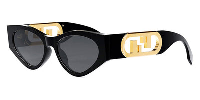 Fendi® FE40049I FEN FE40049I 01A 54 - Shiny Black / Smoke Sunglasses