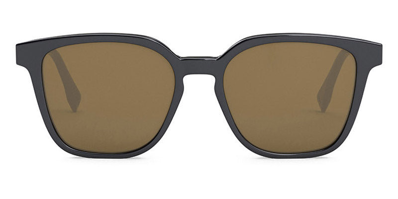 Fendi® FE40057U FEN FE40057U 20E 53 - Shiny Solid Grey / Brown Sunglasses