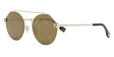 Fendi® FE40060U FEN FE40060U 10G 55 - Shiny Gold / Brown Sunglasses