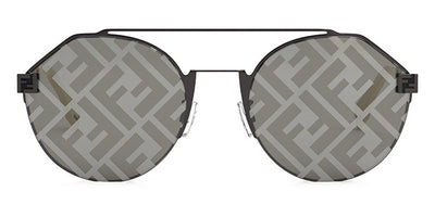 Fendi® FE40060U FEN FE40060U 12C 55 - Shiny Dark Ruthenium / Smoke Sunglasses