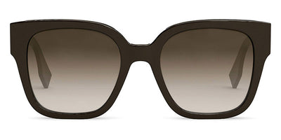 Fendi® FE40063I FEN FE40063I 50F 54 - Shiny Solid Brown / Brown Sunglasses