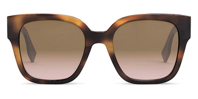 Fendi® FE40063I FEN FE40063I 53F 54 - Shiny Havana / Brown Pink Sunglasses