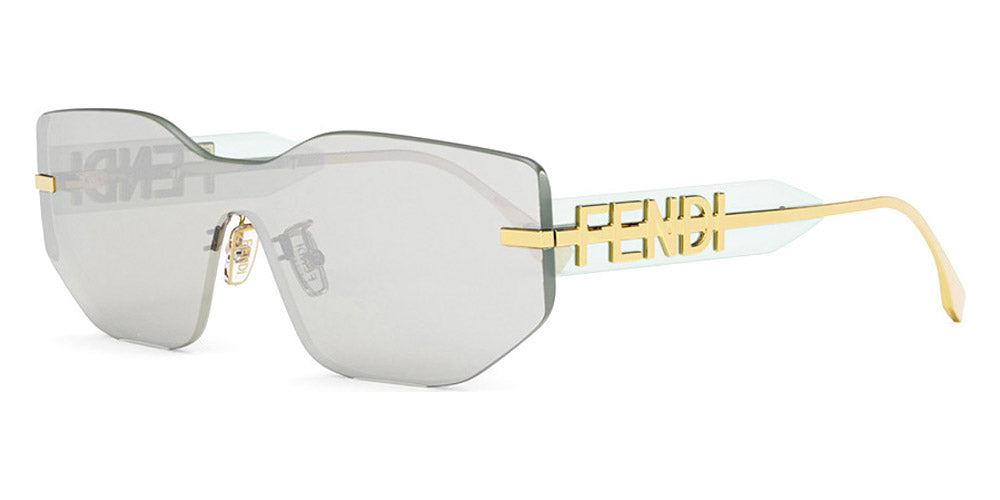 Fendi® FE40066U FEN FE40066U 30C 00 - Shiny Transparent Mint / Mint Sunglasses