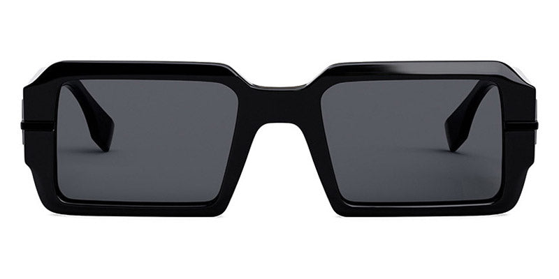 Fendi® FE40073U FEN FE40073U 01A 52 - Shiny Solid Black / Smoke Sunglasses