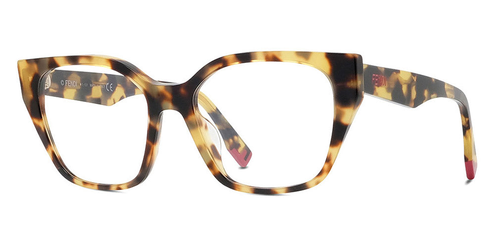 Fendi® FE50001I FEN FE50001I 055 52 - Shiny Tokyo Havana Eyeglasses