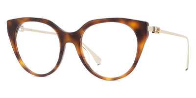 Fendi® FE50010I FEN FE50010I 053 53 - Shiny Classic Havana Eyeglasses