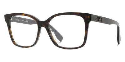 Fendi® FE50016I FEN FE50016I 052 52 - Shiny Dark Havana Eyeglasses
