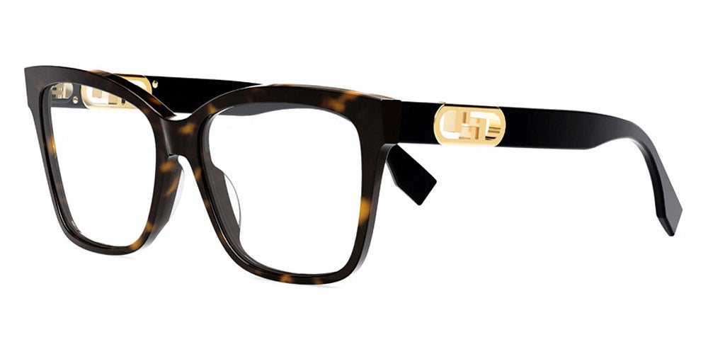 Fendi® FE50025I FEN FE50025I 052 55 - Shiny Dark Havana Eyeglasses