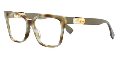 Fendi® FE50025I FEN FE50025I 056 55 - Shiny Brown Grey Havana Eyeglasses