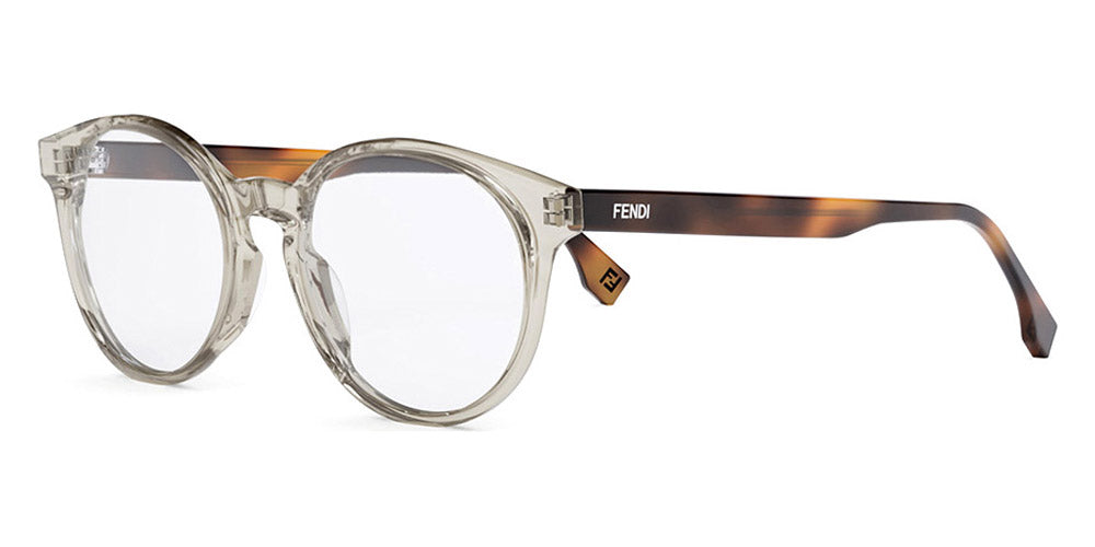 Fendi® FE50031I FEN FE50031I 057 52 - Shiny Transparent Brown Eyeglasses