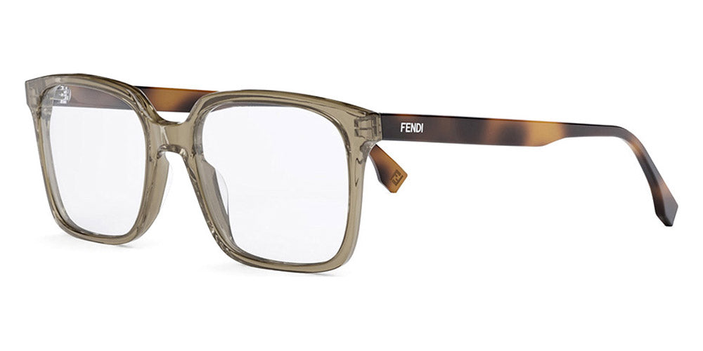 Fendi® FE50032I FEN FE50032I 057 55 - Shiny Transparent Brown Eyeglasses