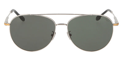 Fred® FG40018U FRD FG40018U 16N 60 - Shiny Silver/Green Sunglasses