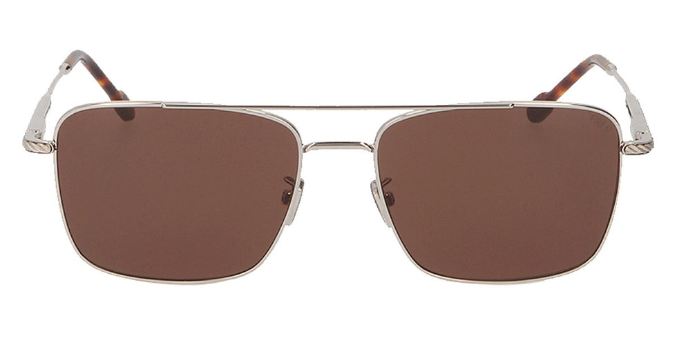 Fred® FG40019U FRD FG40019U 16E 60 - Shiny Silver/Brown Sunglasses
