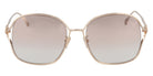 Fred® FG40021U FRD FG40021U 28T 57 - Shiny Rose Gold/Gradient Bordeaux Sunglasses