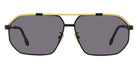 Fred® FG40025U FRD FG40025U 02A 62 - Matte Black/Smoke Sunglasses