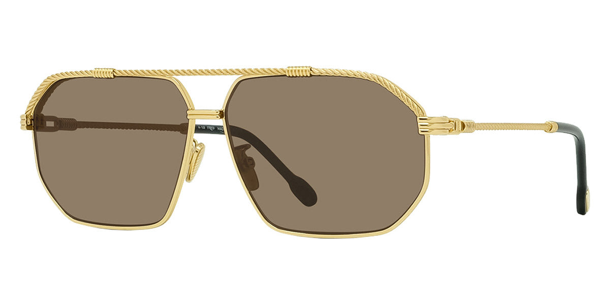 Fred® FG40025U FRD FG40025U 30E 62 - Shiny Endura Gold/Brown Sunglasses