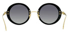 Fred® FG40027U FRD FG40027U 01B 51 - Shiny Black/Smoke Sunglasses