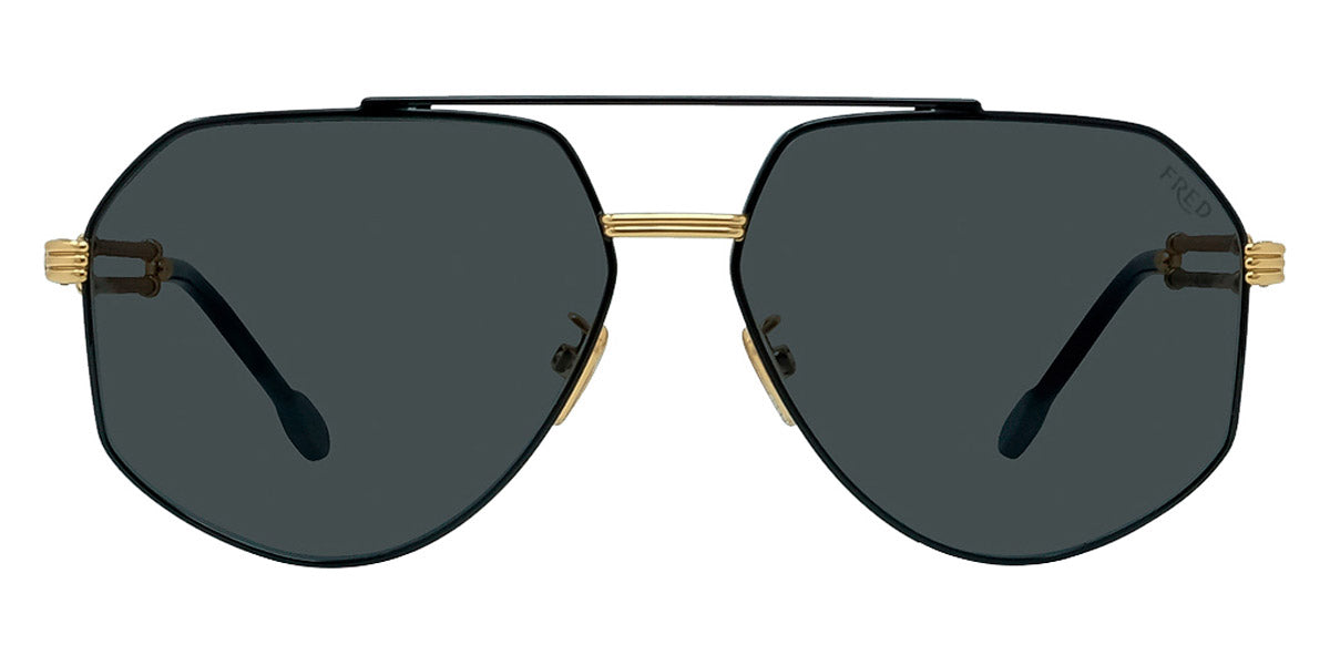 Fred® FG40030U FRD FG40030U 01A 60 - Shiny Black/Black Sunglasses
