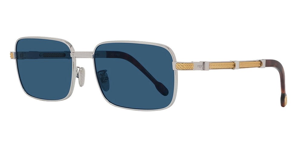 Fred® FG40035U FRD FG40035U 16V 59 - Shiny Palladium/Blue Sunglasses