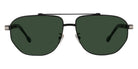Fred® FG40036U FRD FG40036U 02N 60 - Matte Black/Green Sunglasses