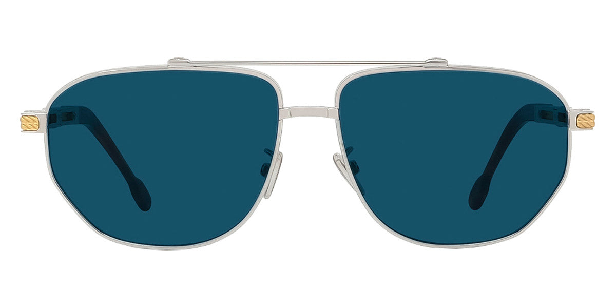 Fred® FG40036U FRD FG40036U 16V 60 - Shiny Palladium/Blue Sunglasses
